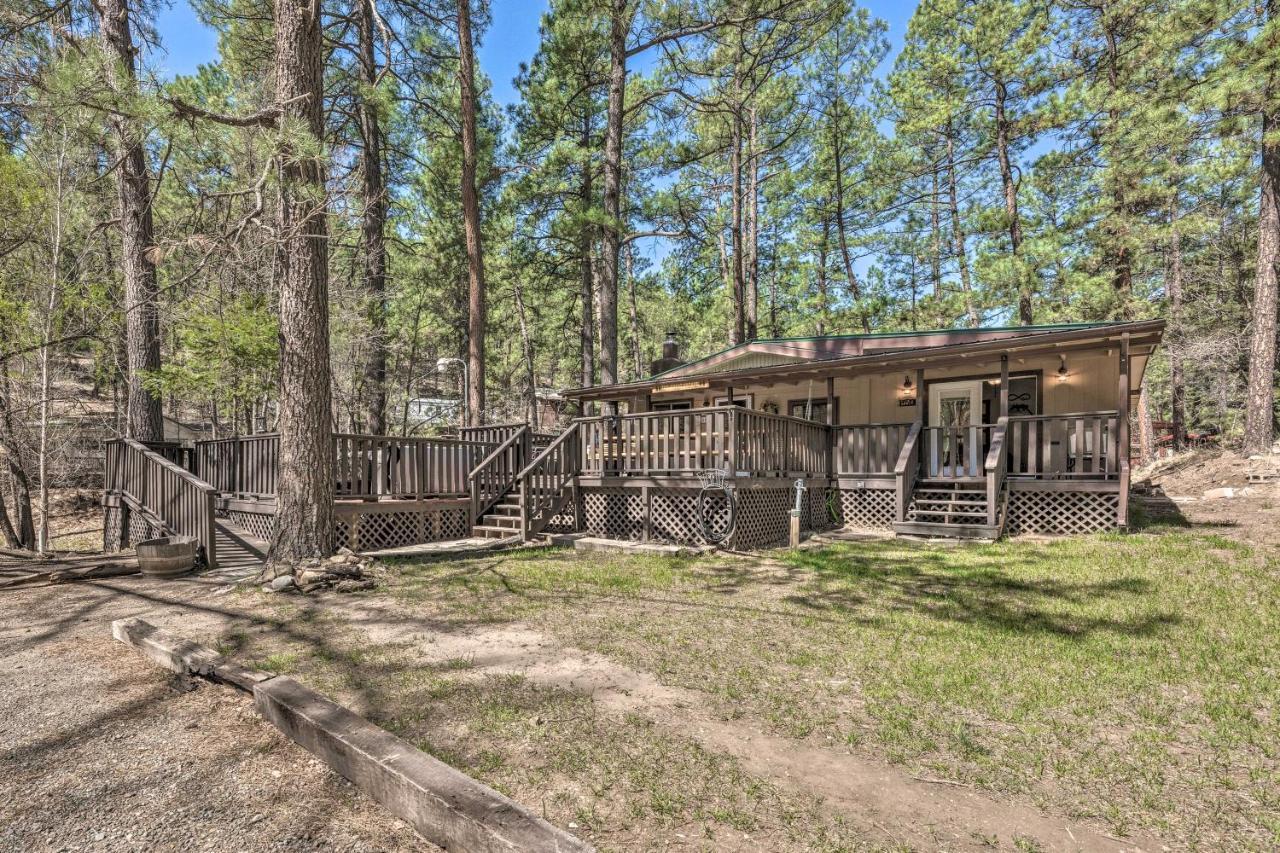Tranquil Cabin With Stream And Deck Near Dtwn Ruidoso! Bagian luar foto