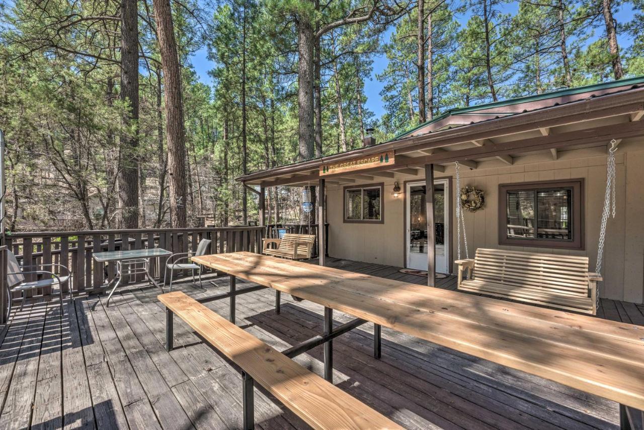 Tranquil Cabin With Stream And Deck Near Dtwn Ruidoso! Bagian luar foto